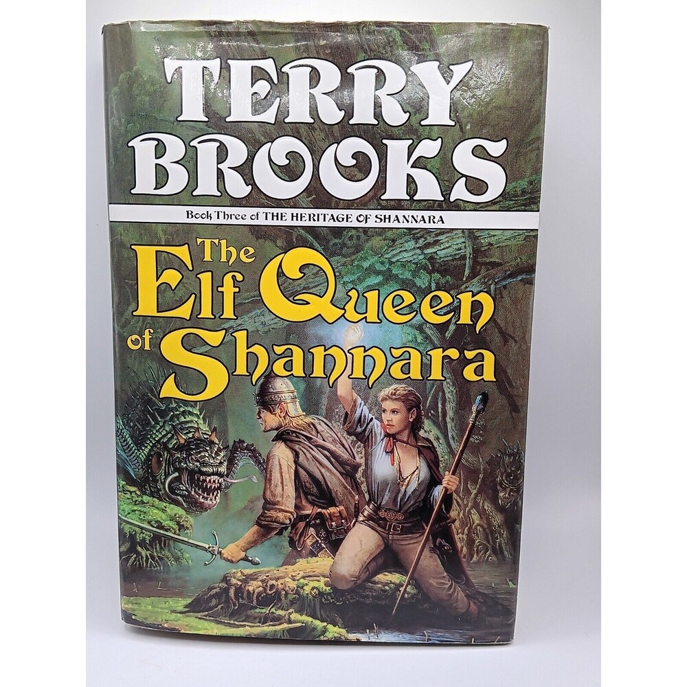 The Elf Queen of Shannara VTG 1st Edition 1st Printing by Terry Brooks 1992 HCDJ